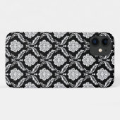 ロココ ダマスク模様 ブラックホワイト Case-Mate iPhoneケース (裏面(横))