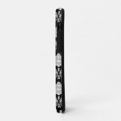 ロココ・ダマスク模様 ブラック地にホワイト Case-Mate iPhoneケース (裏面/左)
