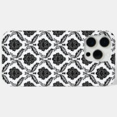 ロココ ダマスク模様 白地に黒 Case-Mate iPhoneケース (裏面 (横))