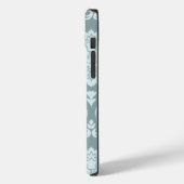 ロココ ダマスク アート ダックエッグブルー+ターコイズブルー Case-Mate iPhoneケース (裏面 / 左)