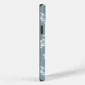 ロココ ダマスク アート ダックエッグブルー+ターコイズブルー Case-Mate iPhoneケース (裏面 / 右)