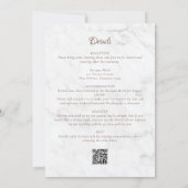 ロココ バロック フラワー オールインワン ウェディング 招待状 (裏面)