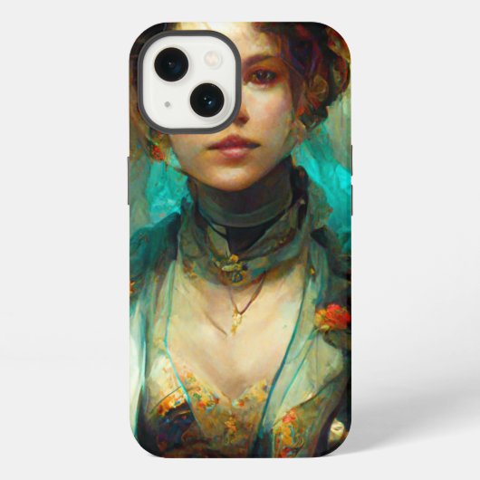 ロココ フューチャー サイエンスフィクション ファンタジー iPhoneケース (裏面)