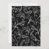 ロココ ヴィンテージ モノグラム ウェディング 招待状 (裏面)