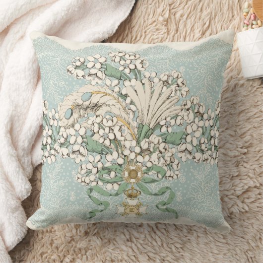 ロコシャビーシックデコール装飾用クッションスクエア クッション (ブランケット)