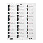 ロコダマスク&エレガントフローラ差出人住所 ラベル (フルシート)