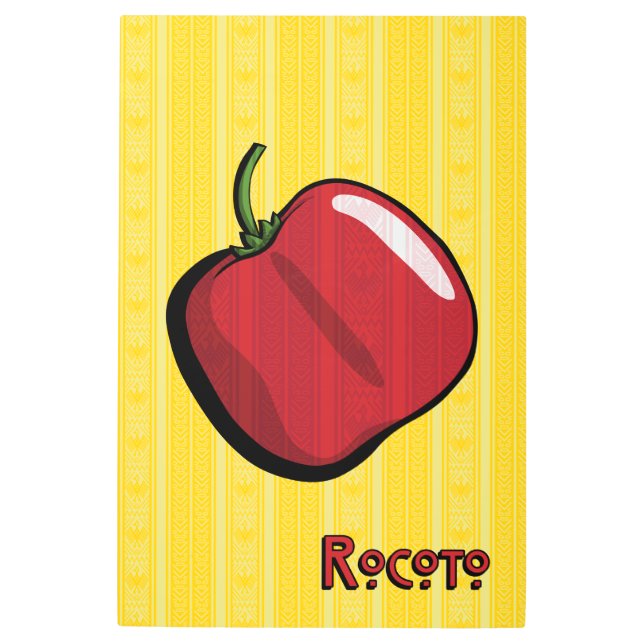 ロコットチリペッパー金属ウォールアート メタルプリント (正面)