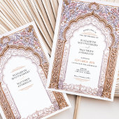 ロコバロック金ゴールドアー結婚チの詳華美細 招待状