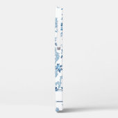 ロコパーソナライズされたコフランスのブルー&ホワイトフローラ Case-Mate iPhoneケース (裏面 / 左)