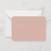 ロコフランスのフレエレガントーム金ゴールドダスティピンク ノートカード (裏面)