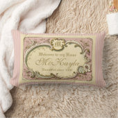 ロコフランスのブドワールフエレガントレーム金ゴールドピンク ランバークッション (ブランケット)