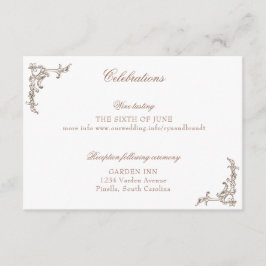 ロコフロレンチンモノクロモノグラム エンクロージャーカード