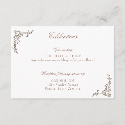 ロコフロレンチンモノクロモノグラム エンクロージャーカード (正面)