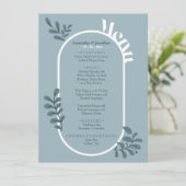 ロコブルーシンプル結婚のメニューカード メニュー (スタンド正面)