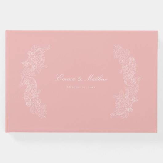 ロコマリーアントワネットピンクボタニカルクレスト ゲストブック (正面)