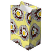 ロコモコハワイアン料理飯ハンバーグ卵 ミディアムペーパーバッグ (正面アングル)