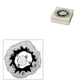 ロコモコハワイアン料理飯ハンバーグ卵 ラバースタンプ (押印)