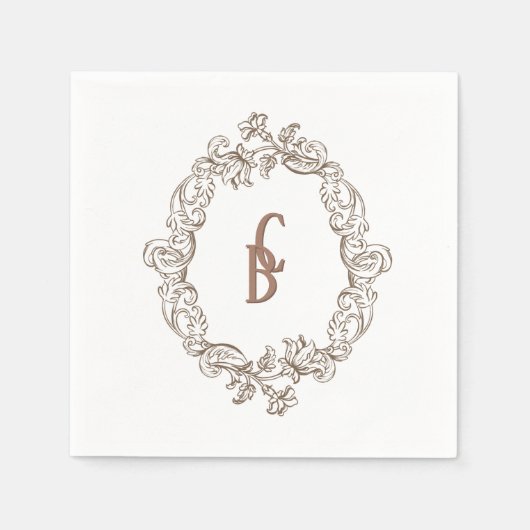 ロコモチャフロレンティーヌモノクロムース スタンダードカクテルナプキン (正面)