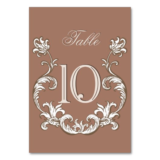 ロコモチャフロレンティーヌモノクロムース テーブルナンバー (正面)