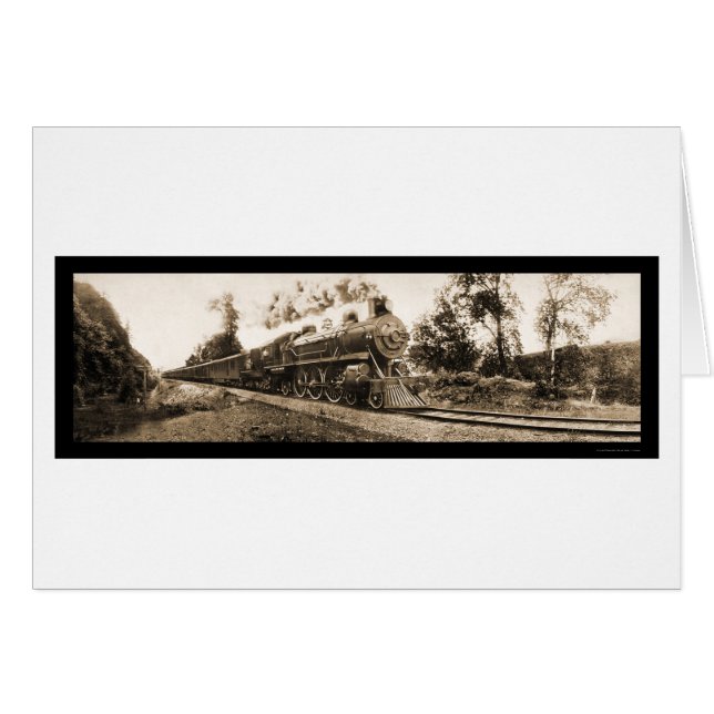 ロコモーティブのオレゴンの鉄道写真1906年 (正面横)