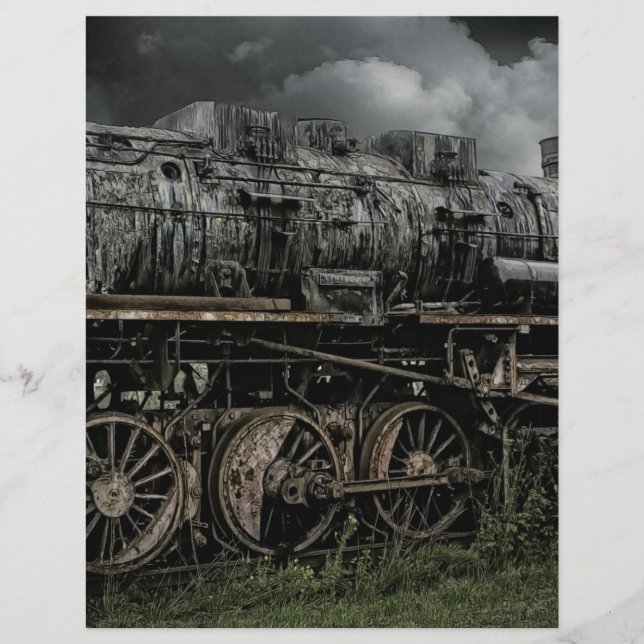 ロコモーティブの蒸気機関の列車の柵の鉄道 (正面)