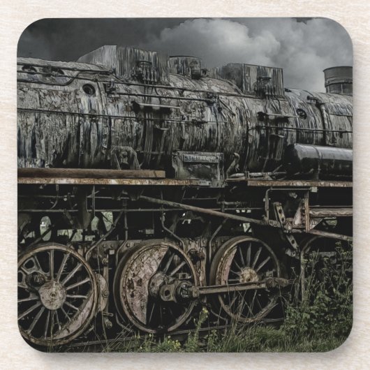 ロコモーティブの蒸気機関の列車の柵の鉄道 コースター (正面)