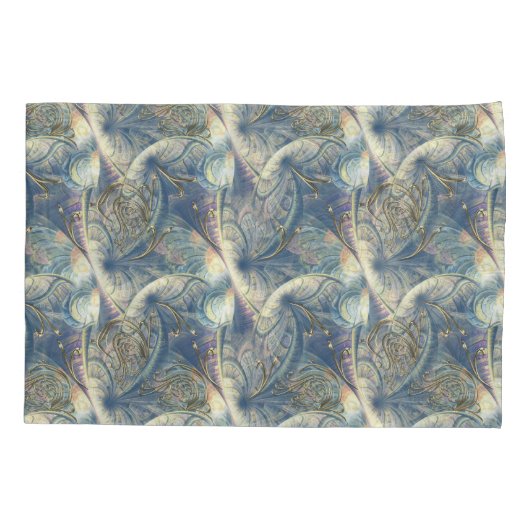 ロコリッチパターンデザインと金ゴールドレリーフ、 浮き彫り 枕カバー (裏面)