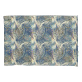 ロコリッチパターンデザインと金ゴールドレリーフ、 浮き彫り 枕カバー (正面)