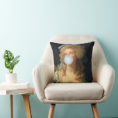 ロコレディーウィズブルーバブルガム装飾用クッション クッション (椅子)