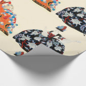 ロコレディースアールデコファッション衣装デザイン ラッピングペーパー (角)