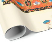 ロコレディースアールデコファッション衣装デザイン ラッピングペーパー (ロールコーナー)