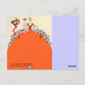 ロコレディースマルディグラスマスカレードボールマスク ポストカード (裏面)