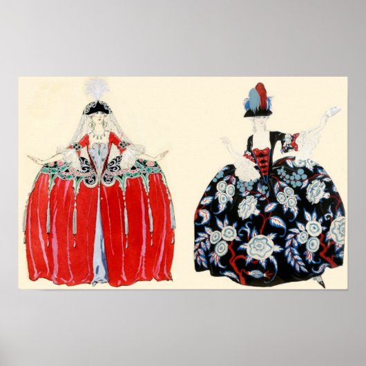 ロコレディース美しい、ファッション衣装デザイナー ポスター (正面)