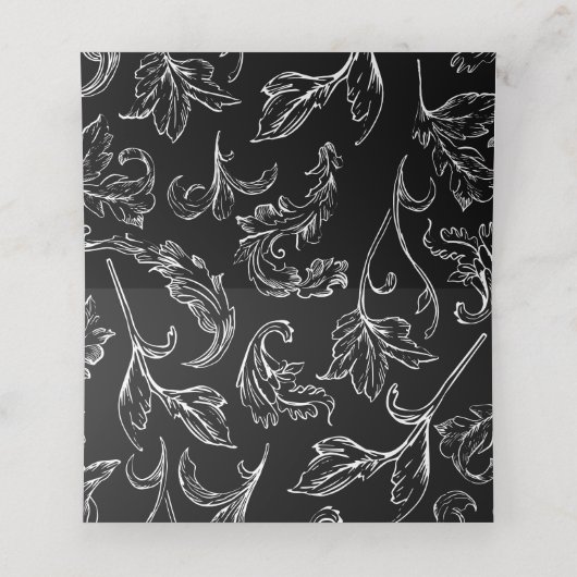 ロコヴィンテージウェディングRSVP プレイスカード (内部開封)