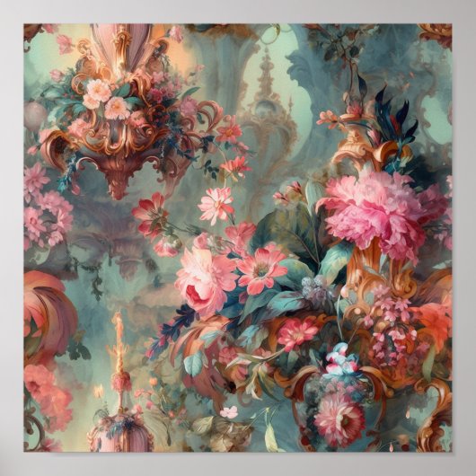 ロコ華美コ期間花模様 ポスター (正面)