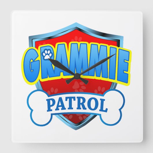 ロゴấンバểーậジフーンạン・ラờー・ギュイ スクエア壁時計 (正面)