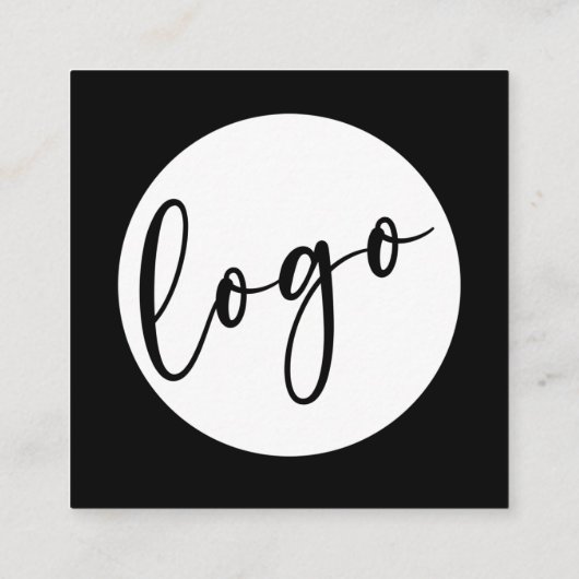 ロゴありがとうご注文My Day Packaging Insert スクエア名刺 (裏面)