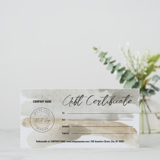 ロゴおよびアートギフト証明書の追加テンプレートカスタマイズ シーズンカード (スタンド正面)