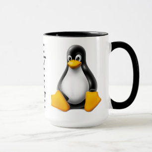ロゴおよびタキシードが付いているUbuntuのコーヒー・マグ マグカップ