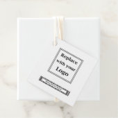 ロゴおよびバーコード一括製品のつるラベル フェイバータグ (インサイチュ)