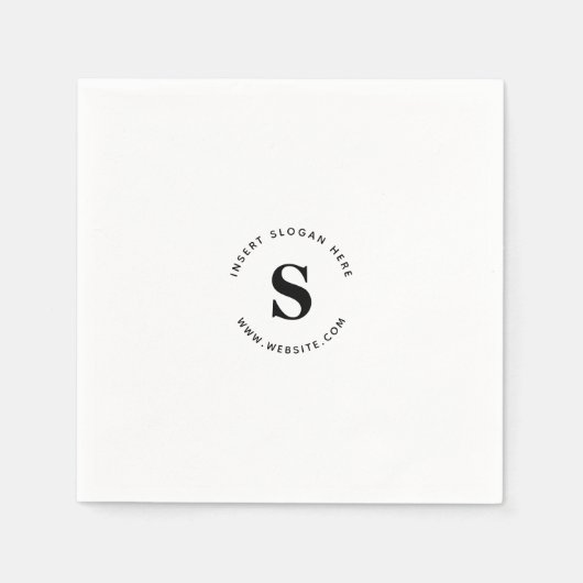 ロゴおよび会社業務 スタンダードカクテルナプキン (正面)