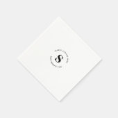 ロゴおよび会社業務 スタンダードカクテルナプキン (角)