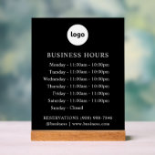 ロゴおよび営業時間 | アクリル記号 アクリルサイン (ニュートラル)