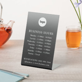 ロゴおよび営業時間 | グラデーション | 立看板 台座サイン