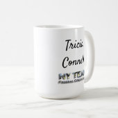 ロゴおよび従業員の名前の仕事のマグ コーヒーマグカップ (正面右)