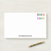 ロゴおよび文字ビジネス付箋 ポストイット (デスク)