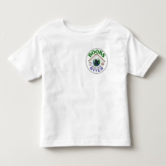 ロゴおよび水彩画が付いている幼児のワイシャツ トドラーTシャツ (正面)