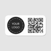 ロゴおよびQRコード 名札 (正面)