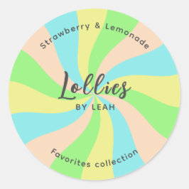 ロゴお洒落のビジネスをロリーズ ラウンドシール