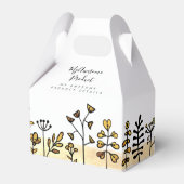 ロゴかわいい金ゴールド&ブラックフローラブランド製品 フェイバーボックス (正面サイド)